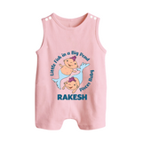 Little Fish In A Big Pond Pisces Baby Romper Suit / Sleeveless Romper | Personalized Pisces Romper Suit / Sleeveless Romper for Your Little Explorer - BABY PINK - 0 - 5 Months Old (Chest 18")
