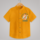 Little Fish In A Big Pond Pisces Baby Shirt | Personalized Pisces Shirt for Your Little Explorer - CHROME YELLOW - 0 - 6 Months Old (Chest 23")