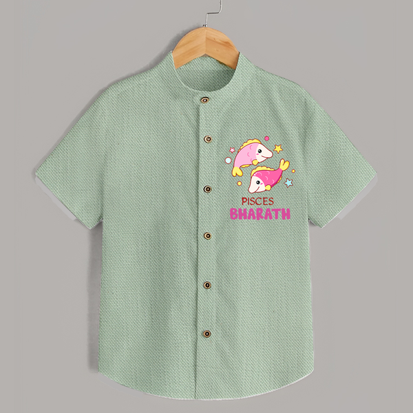 Pisces Baby Shirt | Custom Shirt for Your Pisces Baby - MINT GREEN - 0 - 6 Months Old (Chest 23")