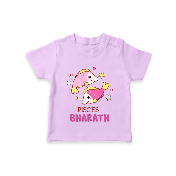Pisces Baby T-Shirt | Custom T-Shirt for Your Pisces Baby - LILAC - 0-5 Months Old (Chest 17")