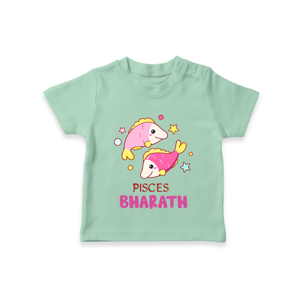 Pisces Baby T-Shirt | Custom T-Shirt for Your Pisces Baby - MINT GREEN - 0-5 Months Old (Chest 17")