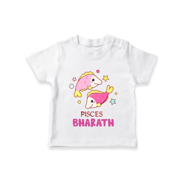 Pisces Baby T-Shirt | Custom T-Shirt for Your Pisces Baby - WHITE - 0-5 Months Old (Chest 17")