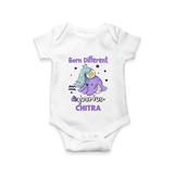 Born Different Aquarius Baby Romper / Onesie | Personalized Aquarius Romper / Onesie for Your Unique Baby - WHITE - New Born (Chest 14")