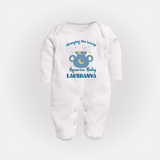 Changing The World Aquarius Baby Sleepsuit / Full Sleeve Bodysuit | Custom Aquarius Sleepsuit / Full Sleeve Bodysuit for Your Future World Changer - WHITE - New Born (Chest 7.5")