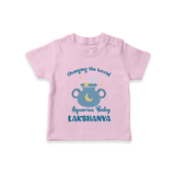 Changing The World Aquarius Baby T-Shirt | Custom Aquarius T-Shirt for Your Future World Changer - BABY PINK - 0-5 Months Old (Chest 17")