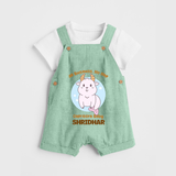 All Business, No Nap Capricorn Baby Dungaree Set | Personalized Capricorn Dungaree Set for Your Busy Baby - MINT GREEN - 0 - 5 Months Old (Chest 18")