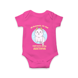 All Business, No Nap Capricorn Baby Romper / Onesie | Personalized Capricorn Romper / Onesie for Your Busy Baby - HOT PINK - New Born (Chest 14")