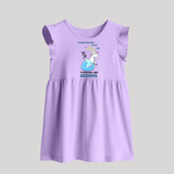 Crawling My Way To The Top Capricorn Baby Frock | Custom Capricorn Baby Frock for Your Little Achiever - LILAC - 0 - 3 Months Old (Chest 17")