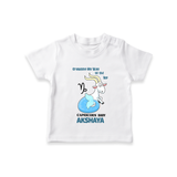 Crawling My Way To The Top Capricorn Baby T-Shirt | Custom Capricorn T-Shirt for Your Little Achiever - WHITE - 0-5 Months Old (Chest 17")