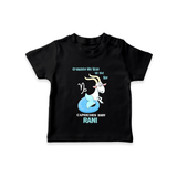 Crawling My Way To The Top Capricorn Baby T-Shirt | Custom Capricorn T-Shirt for Your Little Achiever - BLACK - 0-5 Months Old (Chest 17")