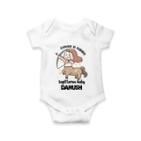 Explorer In Training Sagittarius Baby Romper / Onesie | Personalized Sagittarius Romper / Onesie for Your Little Explorer - WHITE - New Born (Chest 14")