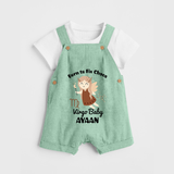 Born To Fix Chaos Virgo Baby Dungaree Set | Personalized Virgo Dungaree Set for Your Little Perfectionist - MINT GREEN - 0 - 5 Months Old (Chest 18")