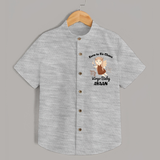 Born To Fix Chaos Virgo Baby Shirt | Personalized Virgo Shirt for Your Little Perfectionist - GREY - 0 - 6 Months Old (Chest 23")