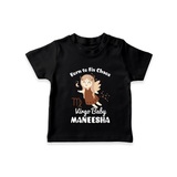 Born To Fix Chaos Virgo Baby T-Shirt | Personalized Virgo T-Shirt for Your Little Perfectionist - BLACK - 0-5 Months Old (Chest 17")