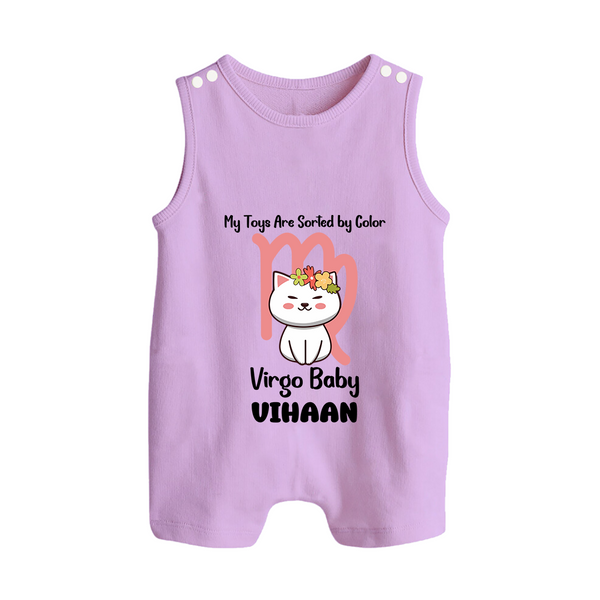 My Toys Are Sorted By Color Virgo Baby Romper Suit / Sleeveless Romper | Custom Virgo Romper Suit / Sleeveless Romper for Your Organized Baby - LILAC - 0 - 5 Months Old (Chest 18")