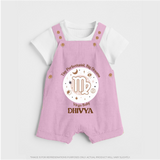 Tiny Perfectionist, Big Dreams Virgo Baby Dungaree Set | Personalized Virgo Dungaree Set for Your Little Dreamer - BABY PINK - 0 - 5 Months Old (Chest 18")