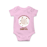 Tiny Perfectionist, Big Dreams Virgo Baby Romper / Onesie | Personalized Virgo Romper / Onesie for Your Little Dreamer - BABY PINK - New Born (Chest 14")