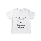 Capricorn sign Constellation T shirt  - WHITE - 0-5 Months Old (Chest 17")
