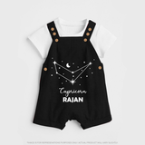 Capricorn sign Constellation Dungaree - BLACK - 0 - 5 Months Old (Chest 18")