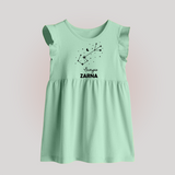 Scorpio Star Sign Constellation Baby Frock - MINT GREEN - 0 - 3 Months Old (Chest 17")