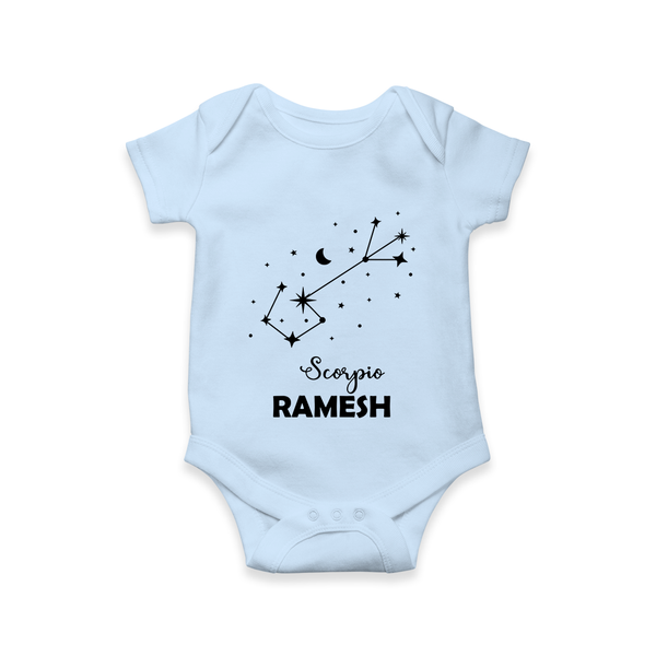 Scorpio Star Sign Constellation Romper - BABY BLUE - New Born (Chest 14")