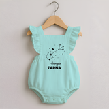 Scorpio Star Sign Constellation Romper Frock - MINT GREEN - 0 - 3 Months Old (Chest 19")
