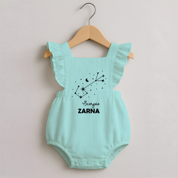 Scorpio Star Sign Constellation Romper Frock - MINT GREEN - 0 - 3 Months Old (Chest 19")