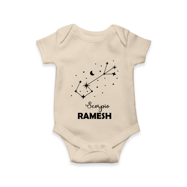 Scorpio Star Sign Constellation Romper - IVORY - New Born (Chest 14")