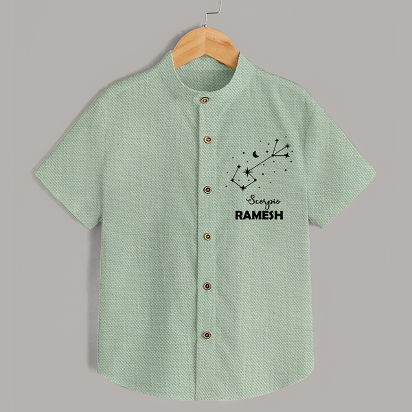 Scorpio Star Sign Constellation shirt - MINT GREEN - 0 - 6 Months Old (Chest 23")