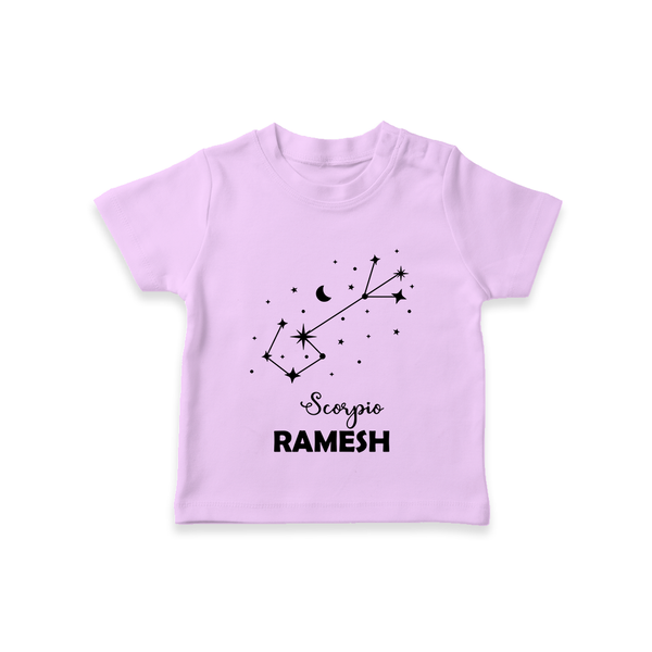 Scorpio Star Sign Constellation T shirt  - LILAC - 0-5 Months Old (Chest 17")
