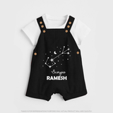 Scorpio Star Sign Constellation Dungaree - BLACK - 0 - 5 Months Old (Chest 18")