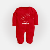 Scorpio Star Sign ConstellationFullbody Suit - RED - New Born (Chest 7.5")