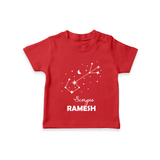 Scorpio Star Sign Constellation T shirt  - RED - 0-5 Months Old (Chest 17")
