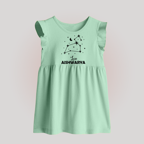 Leo Zodiac Constellation Baby Frock