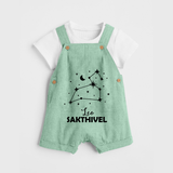 Leo Zodiac Constellation Dungaree - MINT GREEN - 0 - 5 Months Old (Chest 18")