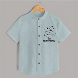 Leo Zodiac Constellation shirt - ARCTIC BLUE - 0 - 6 Months Old (Chest 23")