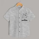 Leo Zodiac Constellation shirt - GREY - 0 - 6 Months Old (Chest 23")