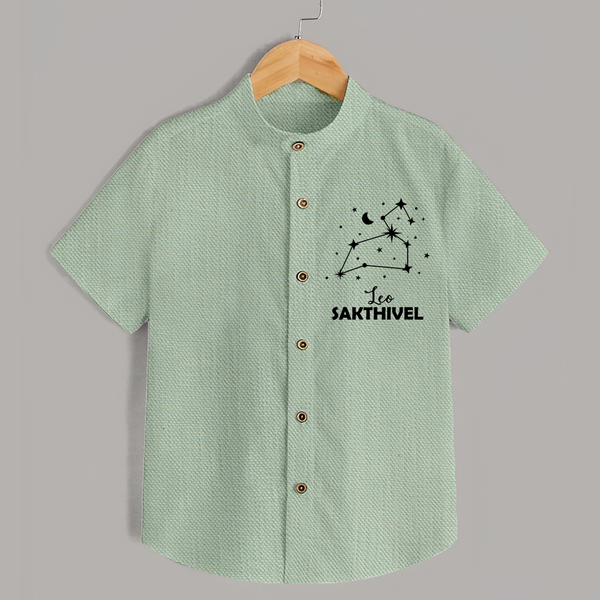 Leo Zodiac Constellation shirt - MINT GREEN - 0 - 6 Months Old (Chest 23")