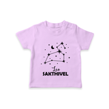 Leo Zodiac Constellation T shirt  - LILAC - 0-5 Months Old (Chest 17")