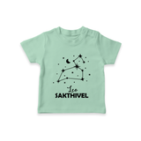 Leo Zodiac Constellation T shirt  - MINT GREEN - 0-5 Months Old (Chest 17")