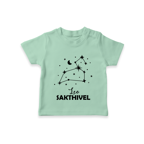 Leo Zodiac Constellation T shirt  - MINT GREEN - 0-5 Months Old (Chest 17")