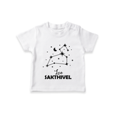 Leo Zodiac Constellation T shirt  - WHITE - 0-5 Months Old (Chest 17")