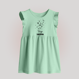 Virgo Star Sign Constellation Baby Frock - MINT GREEN - 0 - 3 Months Old (Chest 17")