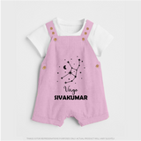 Virgo Star Sign Constellation Dungaree - BABY PINK - 0 - 5 Months Old (Chest 18")