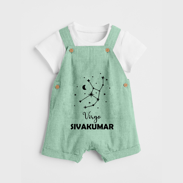 Virgo Star Sign Constellation Dungaree - MINT GREEN - 0 - 5 Months Old (Chest 18")