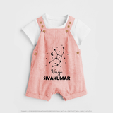 Virgo Star Sign Constellation Dungaree - PEACH - 0 - 5 Months Old (Chest 18")