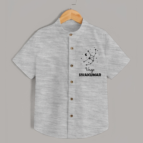 Virgo Star Sign Constellation shirt - GREY - 0 - 6 Months Old (Chest 23")