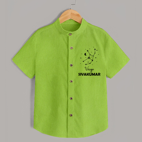 Virgo Star Sign Constellation shirt - LIME GREEN - 0 - 6 Months Old (Chest 23")