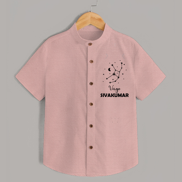 Virgo Star Sign Constellation shirt - PEACH - 0 - 6 Months Old (Chest 23")