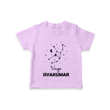 Virgo Star Sign Constellation T shirt  - LILAC - 0-5 Months Old (Chest 17")